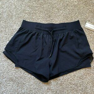 NWT Sz L Mondetta Retro Run Shorts with Zipper Pocket and Liner Shorts